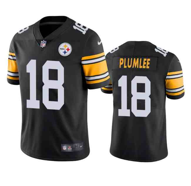Men's Pittsburgh Steelers #18 John Rhys Plumlee Black Vapor Untouchable Limited Football Stitched Jersey
