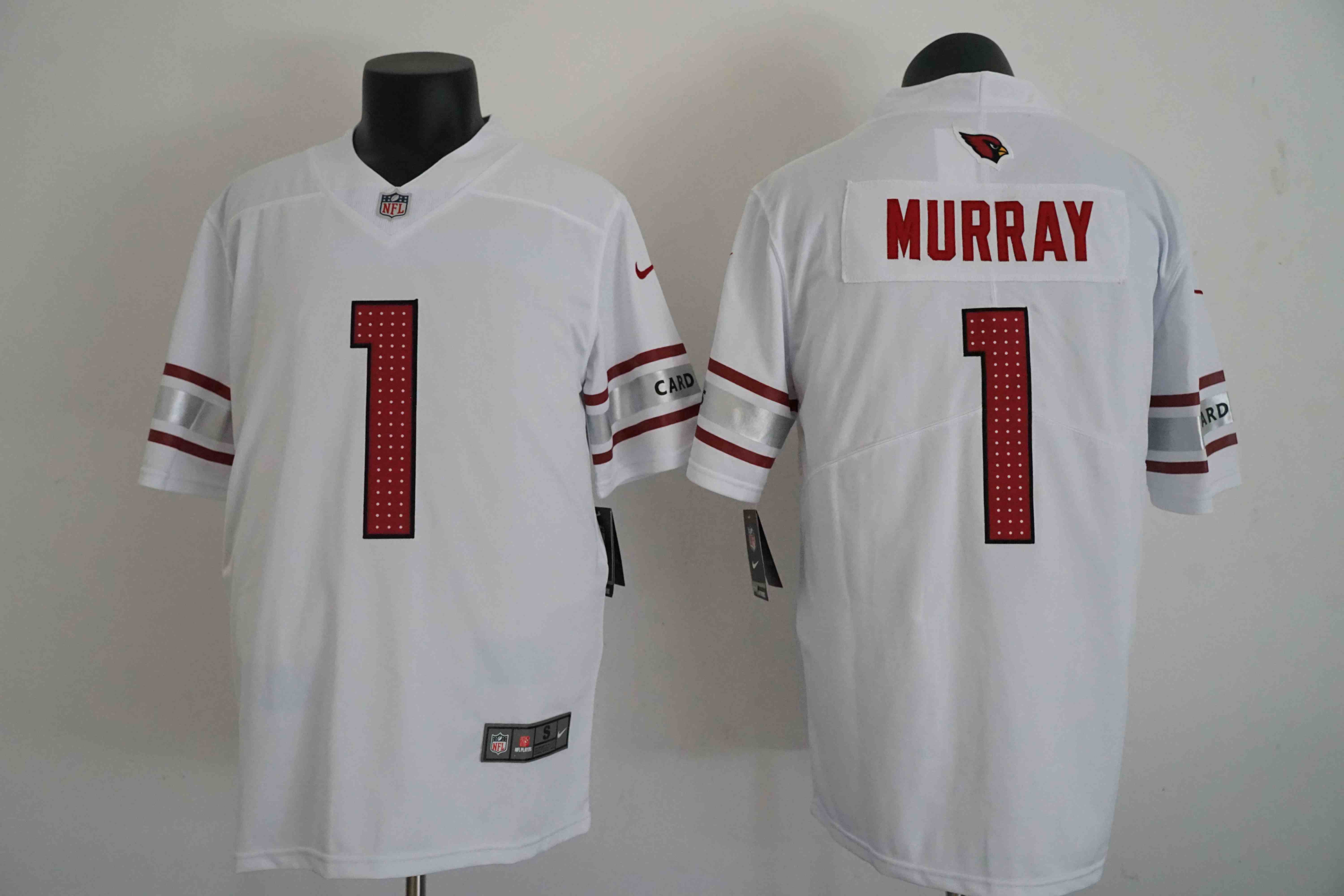 Men's Arizona Cardinals #1 Kyler Murray White Vapor  Limited Stitched Football Jersey