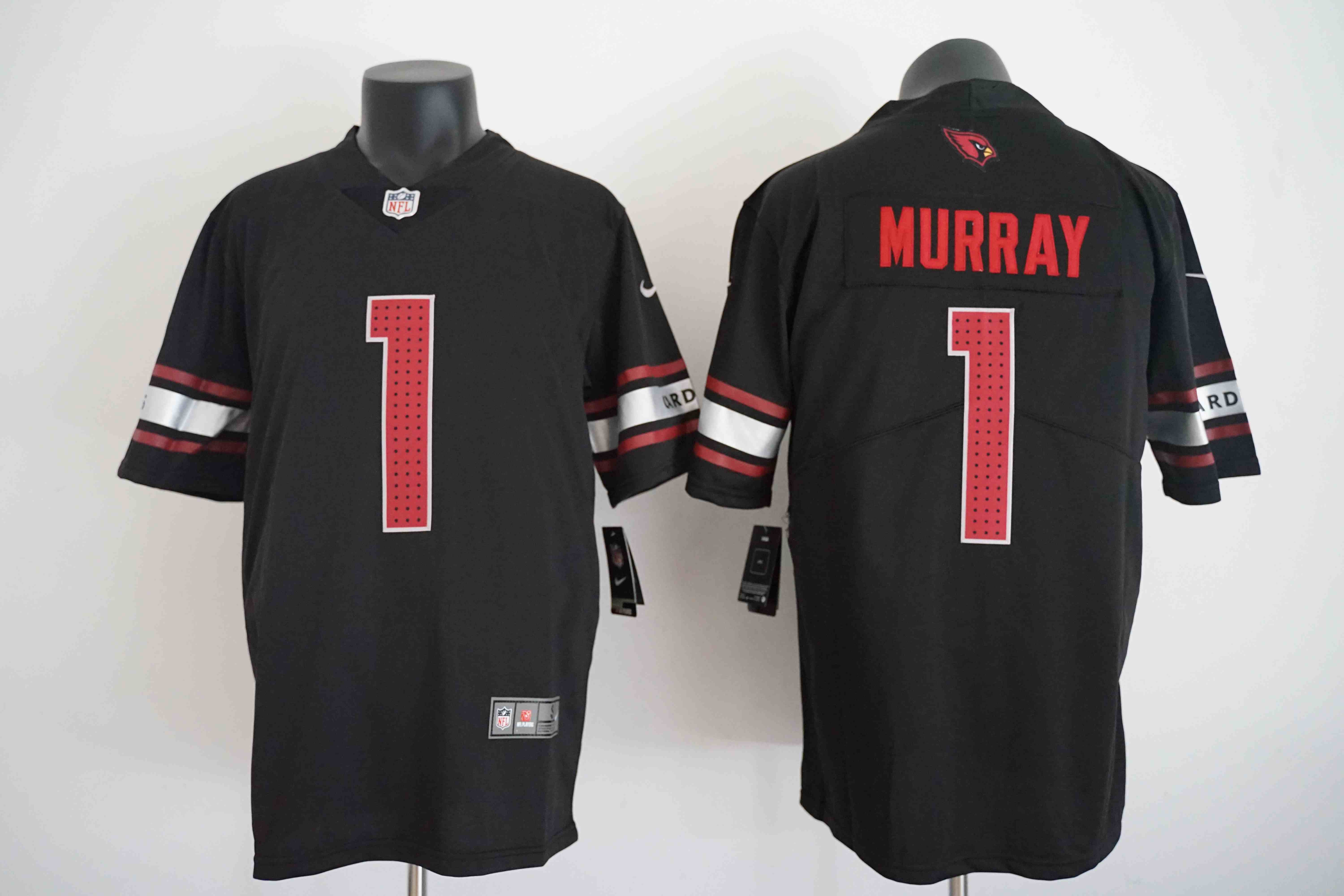 Men's Arizona Cardinals #1 Kyler Murray Black Vapor  Limited Stitched Football Jersey