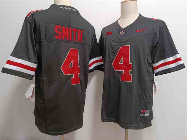 Men's Ohio State Buckeyes #4 Jeremiah Smith Black F.U.S.E. Limited Stitched Jersey