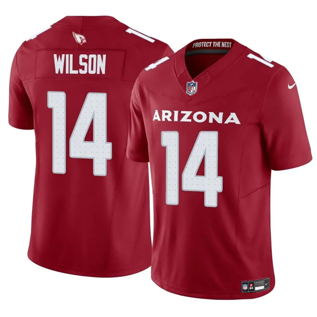 Men's Arizona Cardinals #14 Michael Wilson Red 2025 F.U.S.E. Vapor Untouchable Limited Football Stitched Jersey