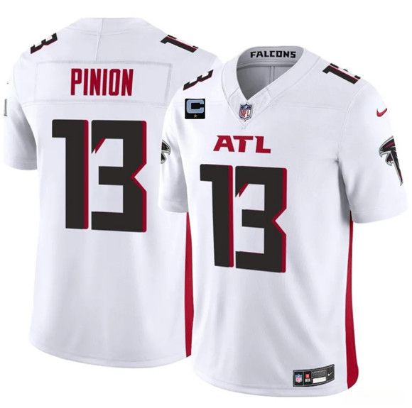 Men's Atlanta Falcons #13 Bradley Pinion White 2025 F.U.S.E With 1-Star C Patch Vapor Untouchable Limited Football Stitched Jersey