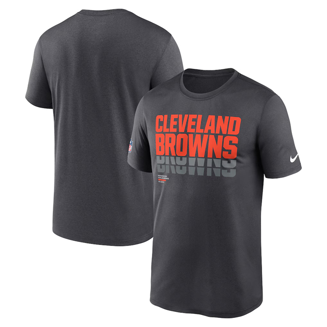 Men's Cleveland Browns 2025 Charcoal Sideline Legend Dri-FIT T-Shirt