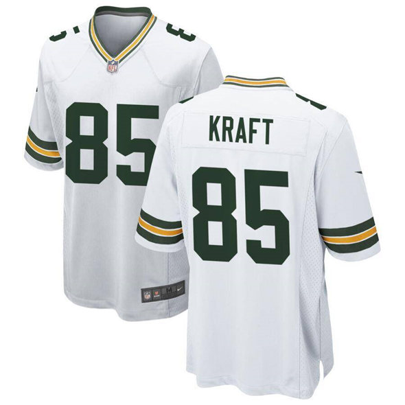 Men's Green Bay Packers #85 Tucker Kraft White 2025 Stitched Game Jersey