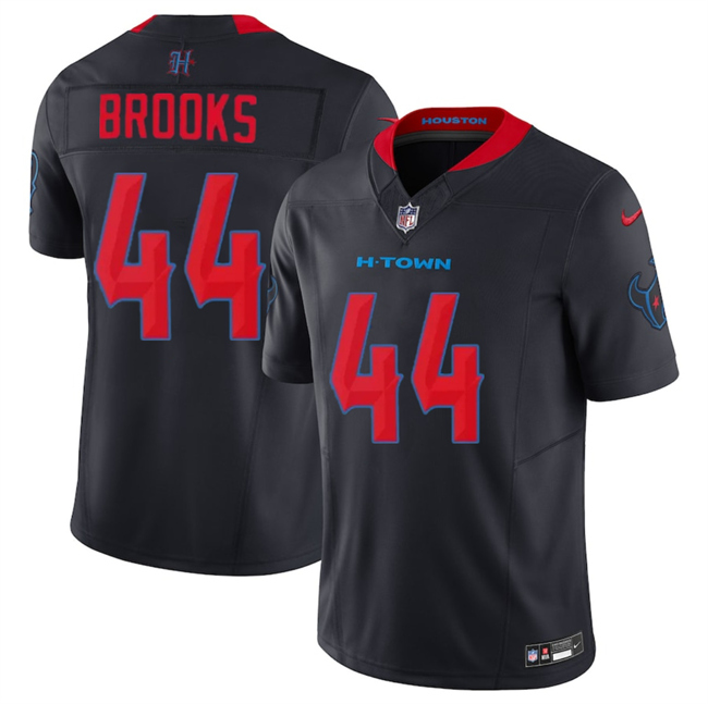 Men's Houston Texans #44 British Brooks Navy 2nd Alternate 2025 F.U.S.E. Vapor Limited Stitched Football Jersey