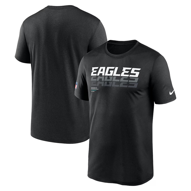 Men's Philadelphia Eagles 2025 Black Sideline Legend Dri-FIT T-Shirt