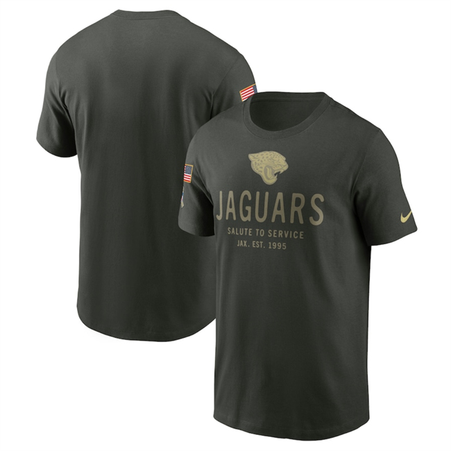 Men's Jacksonville Jaguars Forest Green 2025 Salute To Service Sideline Primary Edge Dri-FIT T-Shirt