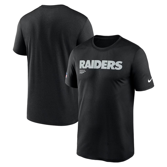 Men's Las Vegas Raiders 2025 Black Sideline Legend Dri-FIT T-Shirt