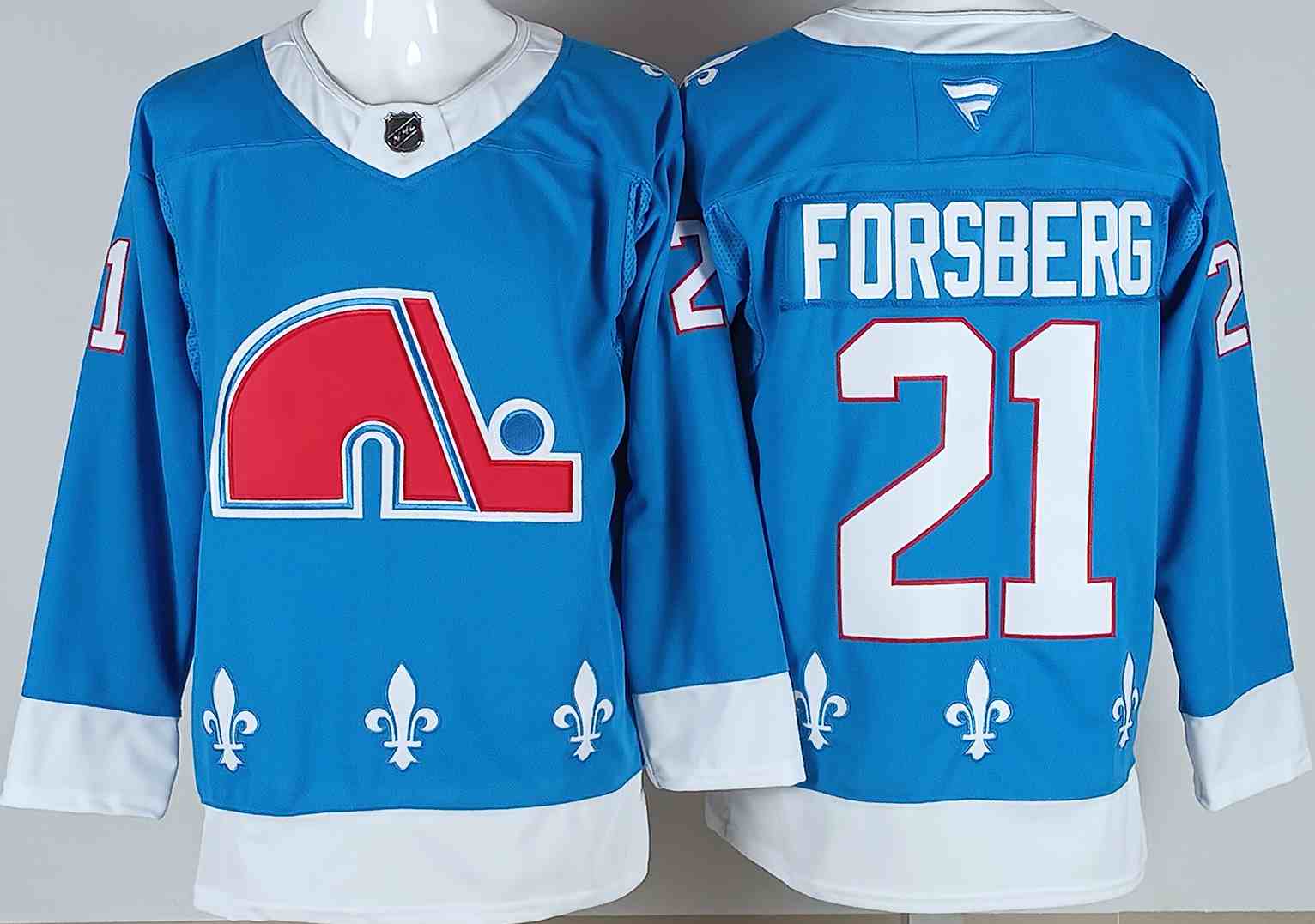 Men's Colorado Avalanche #21 Peter Forsberg Blue 2025 Alternate Stitched Jersey