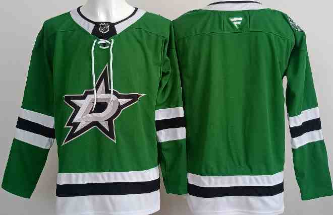 Men's Dallas Stars Blank Green  Home Stitched Hockey Jersey
