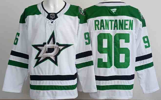 Men's Dallas Stars #96 Mikko Rantanen White Home Stitched Hockey Jersey
