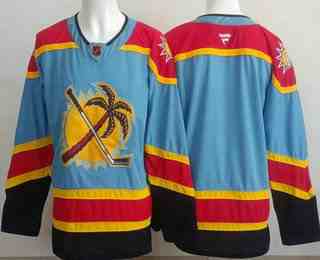 Men's Florida Panthers Blank Blue Authentic Jersey