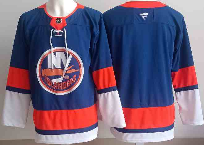 Men's New York Islanders Blank Royal 2024-25 Home Stitched Hockey Jersey