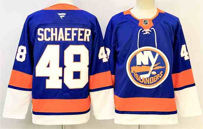 Men's New York Islanders #48 Matthew Schaefer Royal 2024-25 Home Stitched Hockey Jersey