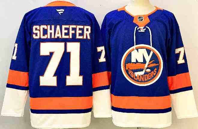 Men's New York Islanders #71 Matthew Schaefer Royal 2024-25 Home Stitched Hockey Jersey