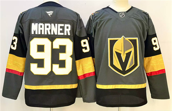 Men's Vegas Golden Knights #93 Mitch Marner Grey 2024-25 Stitched Hockey Jersey