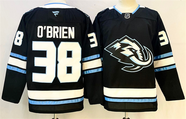 Men's Utah Mammoth #38 Liam O'Brien Navy 2025 Stitched Jersey