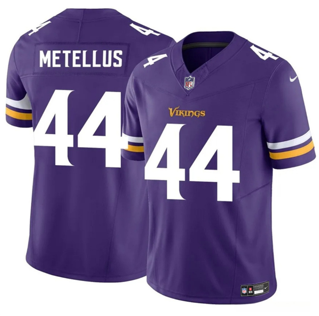 Men's Minnesota Vikings #44 Josh Metellus Purple 2025 F.U.S.E. Vapor Untouchable Limited Stitched Jersey