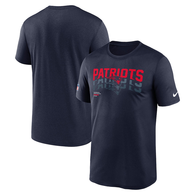 Men's New England Patriots 2025 Navy Sideline Legend Dri-FIT T-Shirt