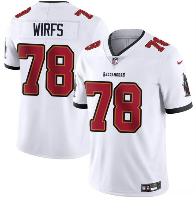 Men's Tampa Bay Buccaneers #78 Tristan Wirfs White 2025 Vapor Untouchable Limited Stitched Football Jersey