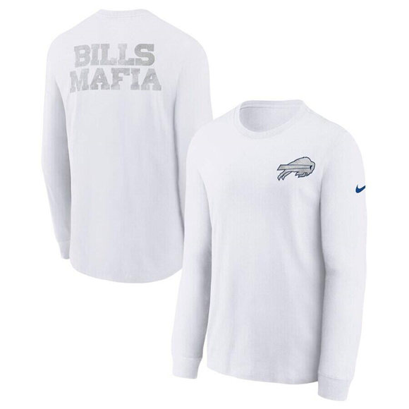 Men's Buffalo Bills White 2025 “Rivalries” Long Sleeve T-Shirt