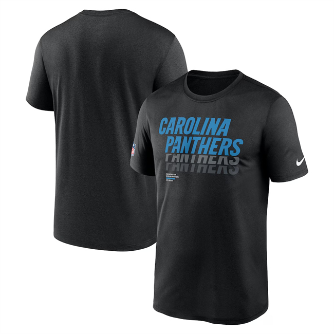 Men's Carolina Panthers 2025 Black Sideline Legend Dri-FIT T-Shirt