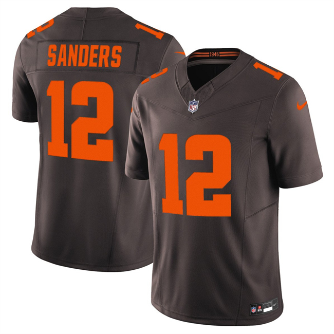Men's Cleveland Browns #12 Shedeur Sanders Brown 2025 F.U.S.E. Alpha Dawg Limited Stitched Football Jersey