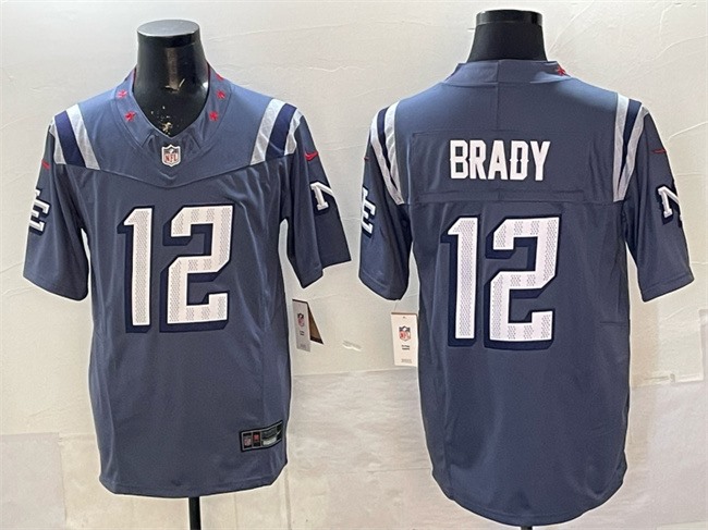 Men's New England Patriots #12 Tom Brady 2025 F.U.S.E. “Rivalries” Vapor Limited Stitched Football Jersey
