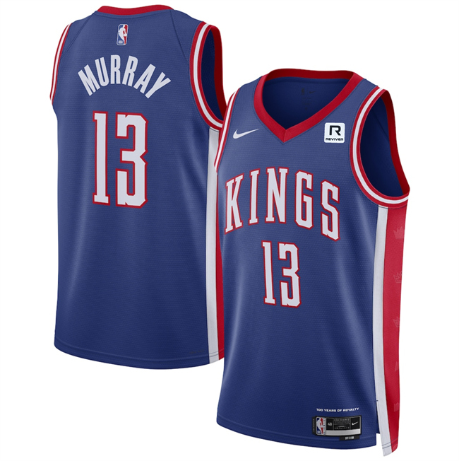 Men's Sacramento Kings #13 Keegan Murray Blue 2025 City Edition Stitched Basketball Jersey
