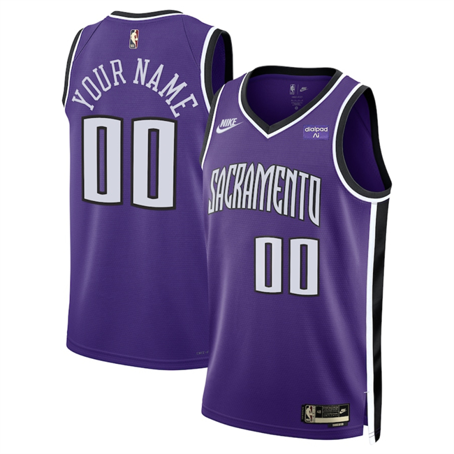 Men's Sacramento Kings Active Player Custom Purple 2025 Classic Edition Stitched Basketball Jersey