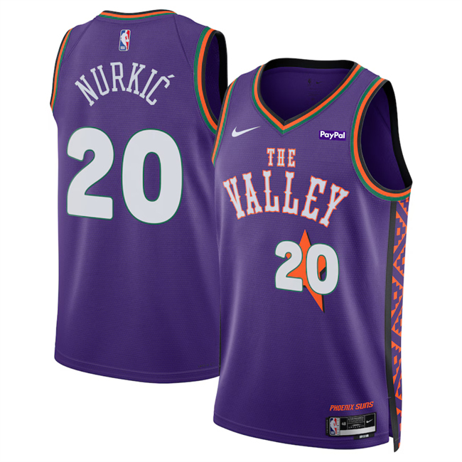 Men's Phoenix Suns #20 Jusuf Nurki? Purple 2025 City Edition Stitched Basketball Jersey