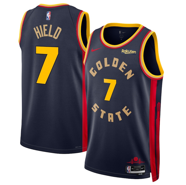 Men's Golden State Warriors #7 Buddy Hield Navy 2025 City Edition Stitched Basketball Jersey