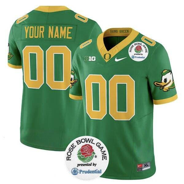 Player Custom Green 2024 F.U.S.E. Rose Bowl Vapor Limited Stitched Football Jersey
