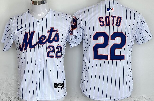 Women's New York Mets #22 Juan Soto White Home Limited Stitched Baseball Jersey