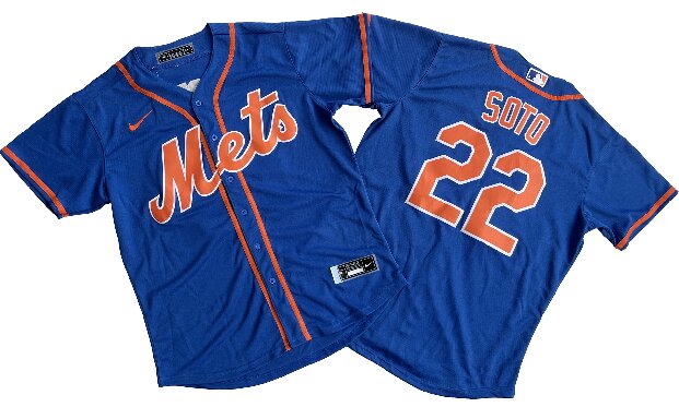 Men's New York Mets Juan Soto 22# Nike Royal Alternate Replica Player Jersey