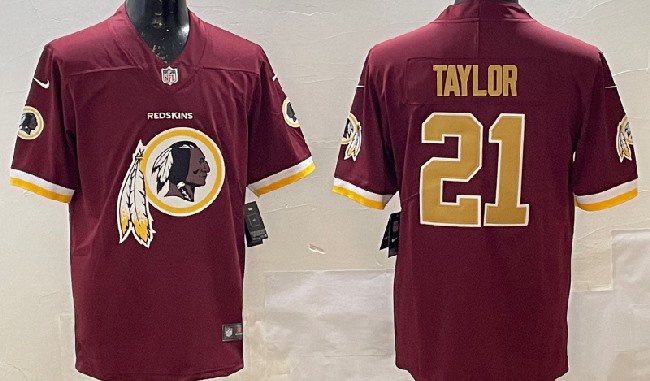 Men's Washington Redskins #21 Sean Taylor Red Big Logo Vapor Untouchable Stitched NFL Nike Fashion Limited Jersey