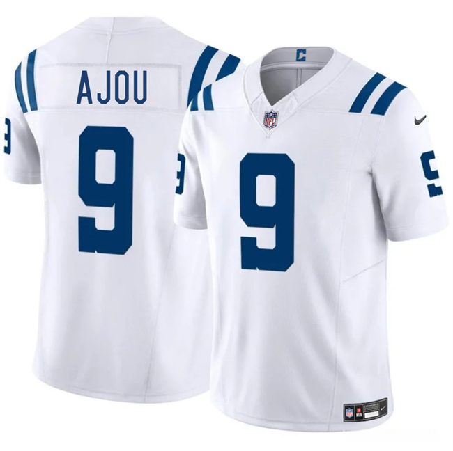 Men's Indianapolis Colts #9 Ajou Ajou White 2025 F.U.S.E. Vapor Limited Football Stitched Jersey