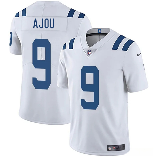 Men's Indianapolis Colts #9 Ajou Ajou White 2025 Vapor Limited Football Stitched Jersey