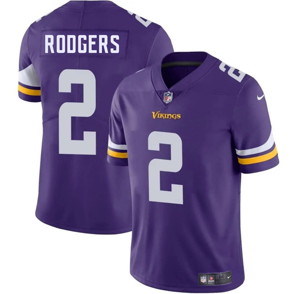 Men's Minnesota Vikings #2 Isaiah Rodgers Purple 2025 Vapor Limited Football Stitched Jersey