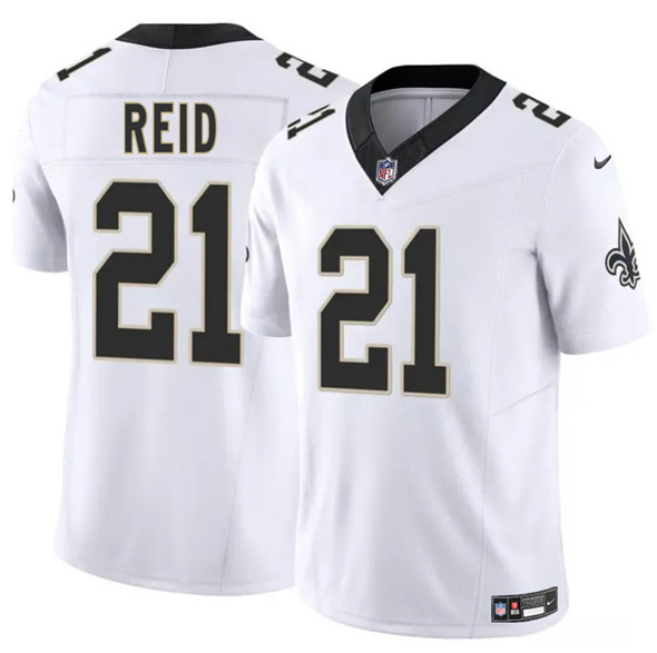 Men's New Orleans Saints #21 Justin Reid White 2025 F.U.S.E. Vapor Limited Football Stitched Jersey