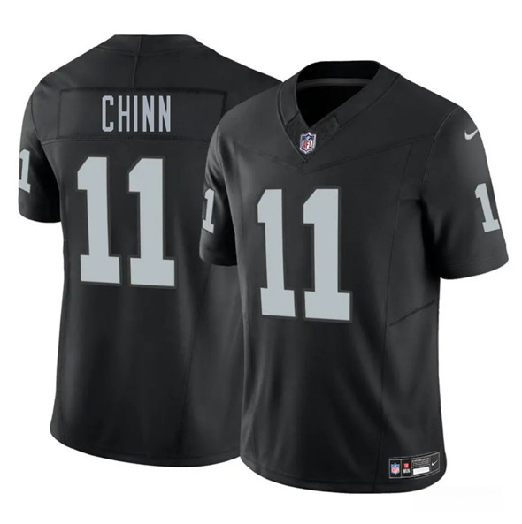 Men's Las Vegas Raiders #11 Jeremy Chinn Black 2025 F.U.S.E. Vapor Football Stitched Jersey
