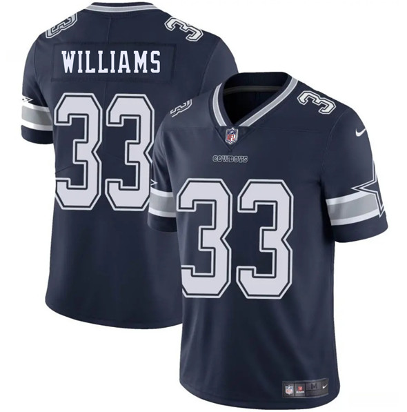 Men's Dallas Cowboys #33 Javonte Williams Navy 2025 Vapor Untouchable Limited Football Stitched Jersey
