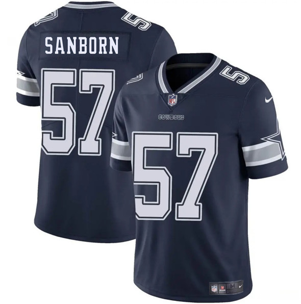 Men's Dallas Cowboys #57 Jack Sanborn Navy 2025 Vapor Untouchable Limited Football Stitched Jersey