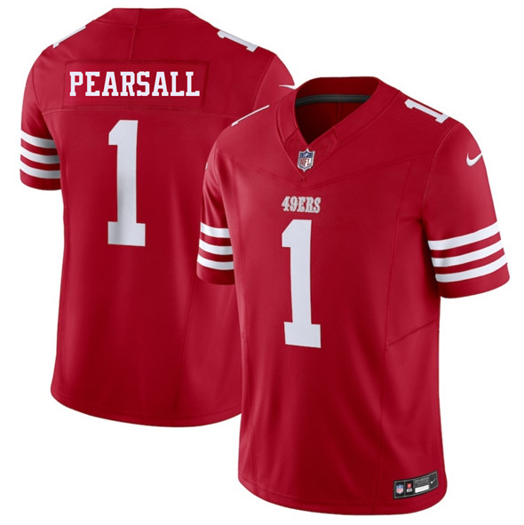 Men's San Francisco 49ers #1 Ricky Pearsall Red 2025 F.U.S.E. Vapor Untouchable Limited Football Stitched Jersey