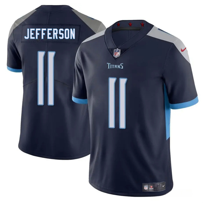 Men's Tennessee Titans #11 Van Jefferson Navy 2025 Vapor Untouchable Stitched Jersey