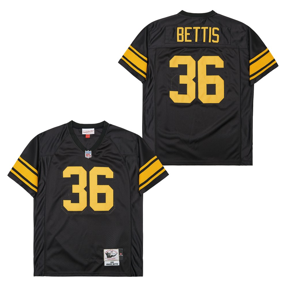 Men's Pittsburgh Steelers #36 Jerome Bettis  Mitchell & Ness  Legacy Replica Team Jersey - Black