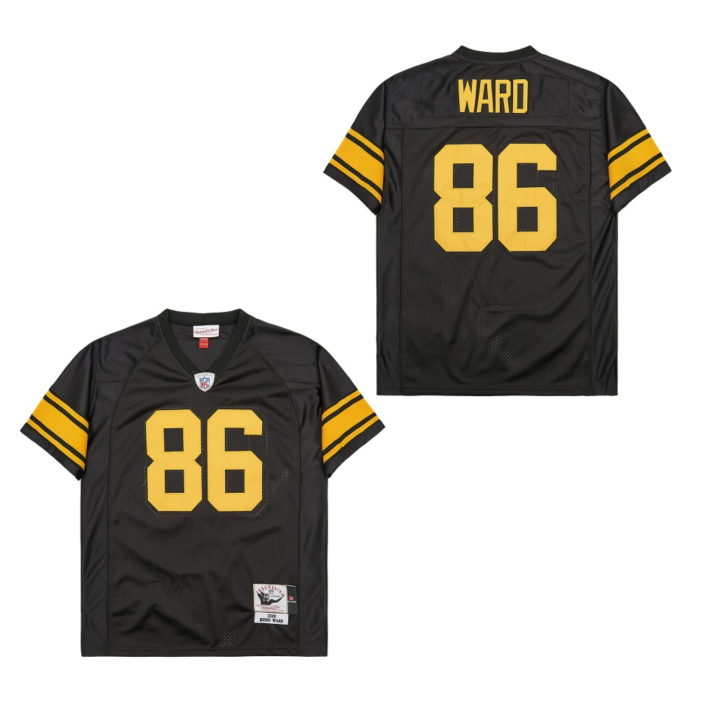 Men's Pittsburgh Steelers #86 Hines Ward Mitchell & Ness  Legacy Replica Team Jersey - Black