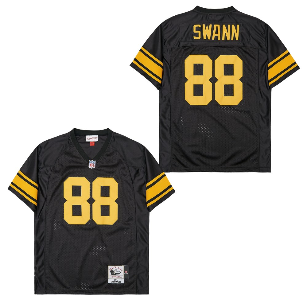 Men's Pittsburgh Steelers #88 Lynn Swann Mitchell & Ness  Legacy Replica Team Jersey - Black