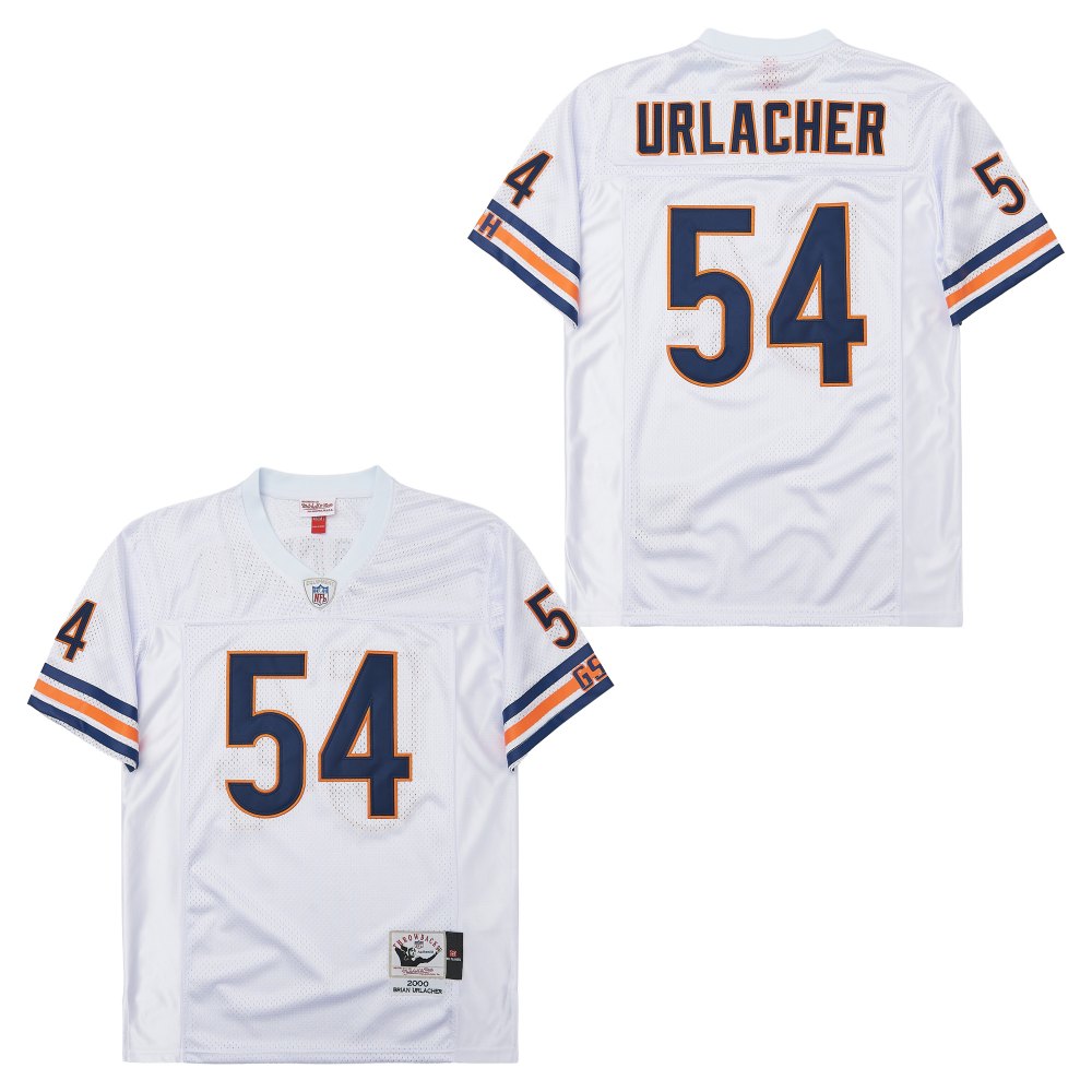 Men's Chicago Bears #54 Brian Urlacher Mitchell & Ness Big & Tall 2000 Retired Player Replica Jersey - White