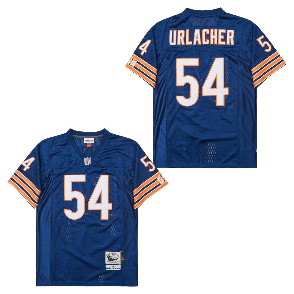 Men's Chicago Bears #54 Brian Urlacher Mitchell & Ness Big & Tall 2001 Retired Player Replica Jersey - Navy